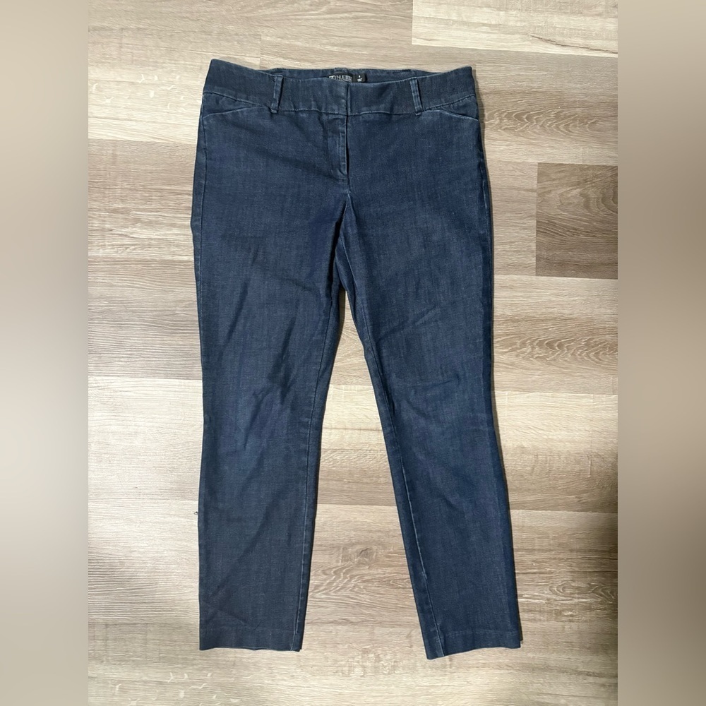 Women’s 7th Avenue Dark Blue stretch Denim Pants